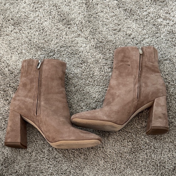 Sam Edelman Tan Suede Heeled Boots - Picture 4 of 6